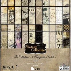 Papier Unitaire*Draeger Paris 10 feuilles imprimées Le Temps des secrets