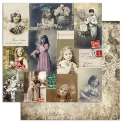 Papier Unitaire*Draeger Paris 10 feuilles imprimées Le Temps des secrets