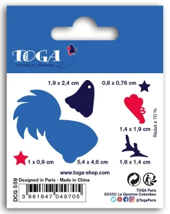 Accessoires & Outils De Diy*Draeger Paris 6 matrices de découpe - Frenchy Coq