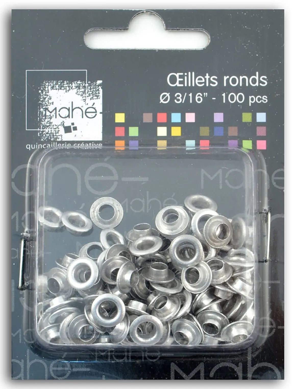 Accessoires & Outils De Diy*Draeger Paris 100 oeillets ronds 3/16 - Argent
