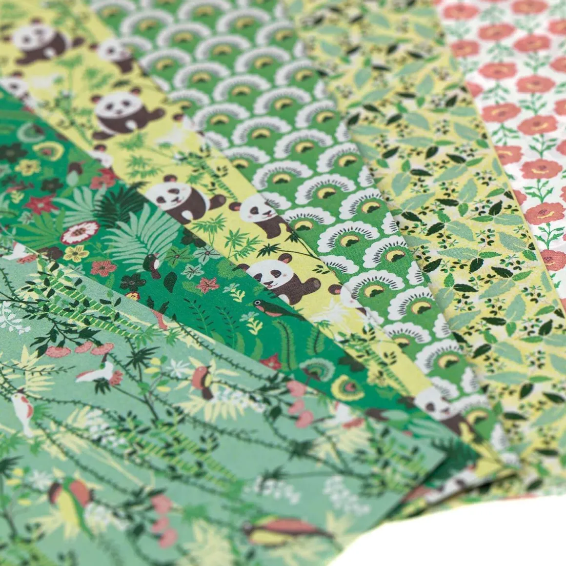 Papier Unitaire*Draeger Paris 100 papiers imprimé Origami Kyoto - 15x15 cm