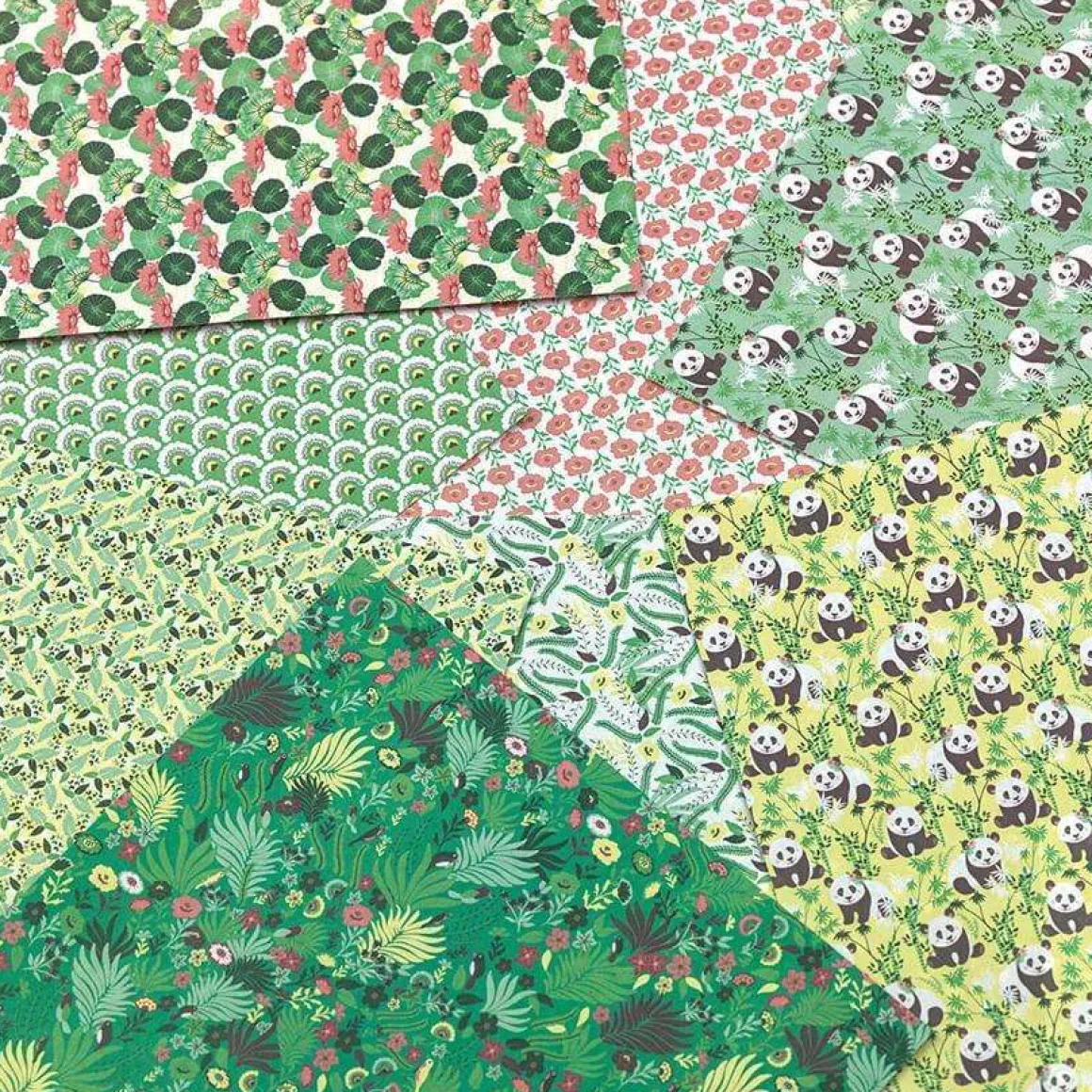 Papier Unitaire*Draeger Paris 100 papiers imprimé Origami Kyoto - 15x15 cm