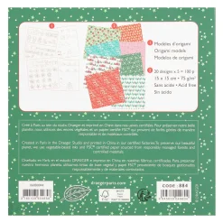 Papier Unitaire*Draeger Paris 100 papiers Origami - Féérie de Noël
