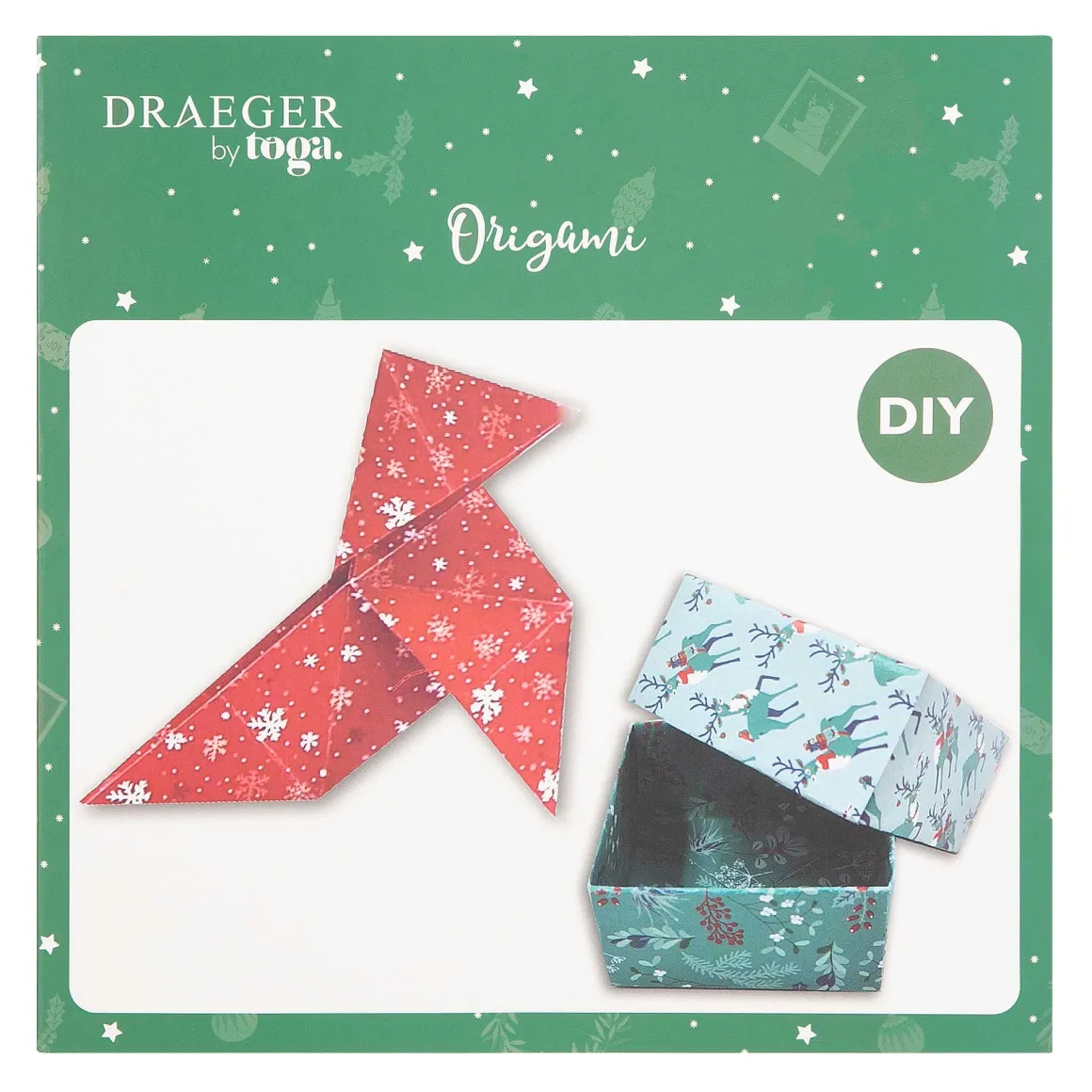 Papier Unitaire*Draeger Paris 100 papiers Origami - Noël des rennes