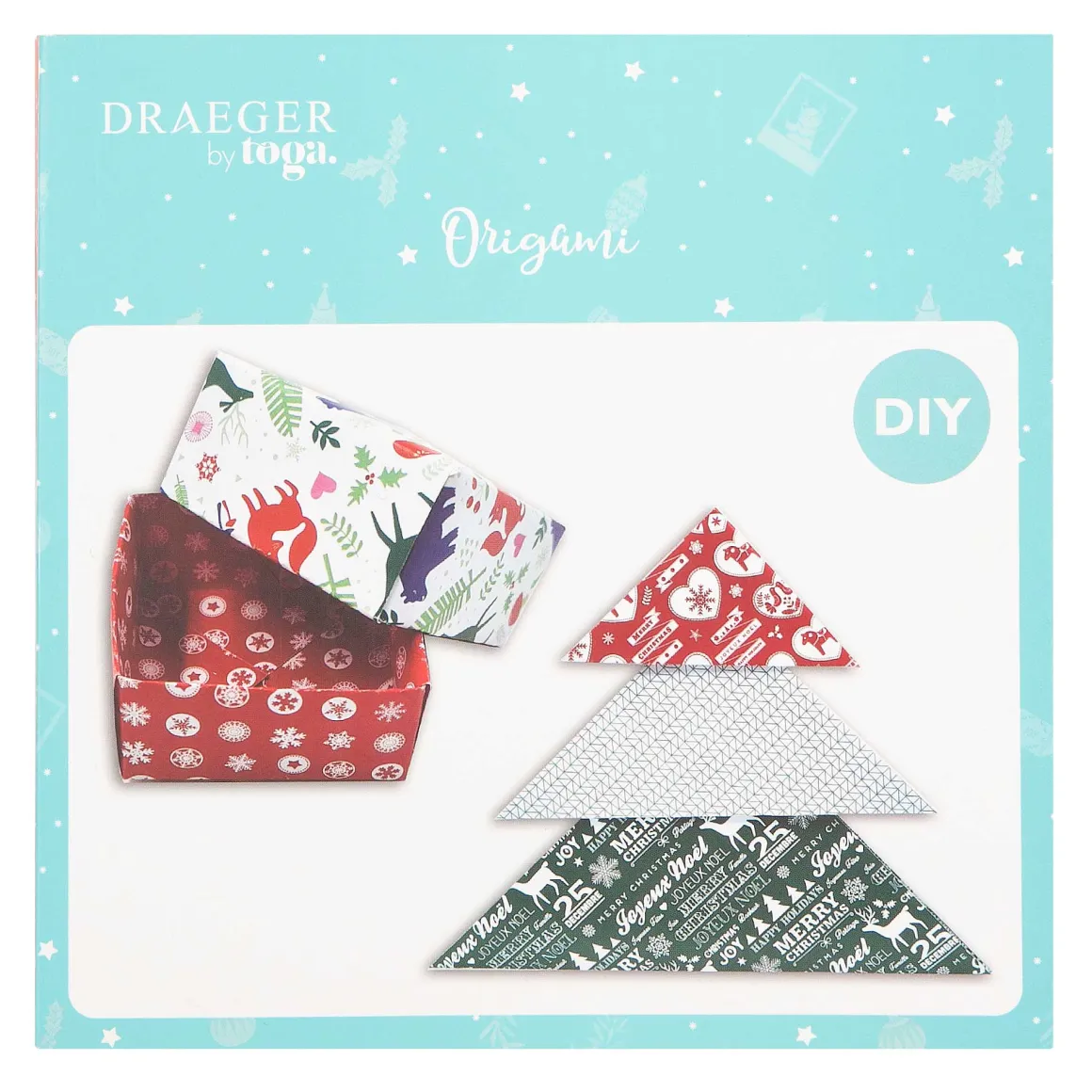Papier Unitaire*Draeger Paris 100 papiers Origami - Noël Scandinave