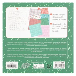 Papier Unitaire*Draeger Paris 100 papiers Origami - Route de Noël