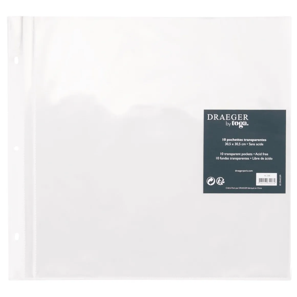 Albums & Pochettes*Draeger Paris 10 pochettes pour scrapbooking 30,5x30,5 cm