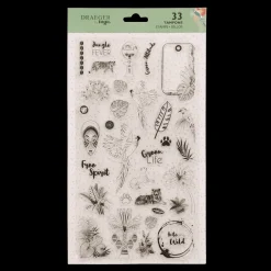 Accessoires & Outils De Diy|Bullet Journal*Draeger Paris 33 Tampons Crystal® Safari