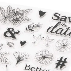 Accessoires & Outils De Diy|Bullet Journal*Draeger Paris 31 Tampons Crystal® Save the date