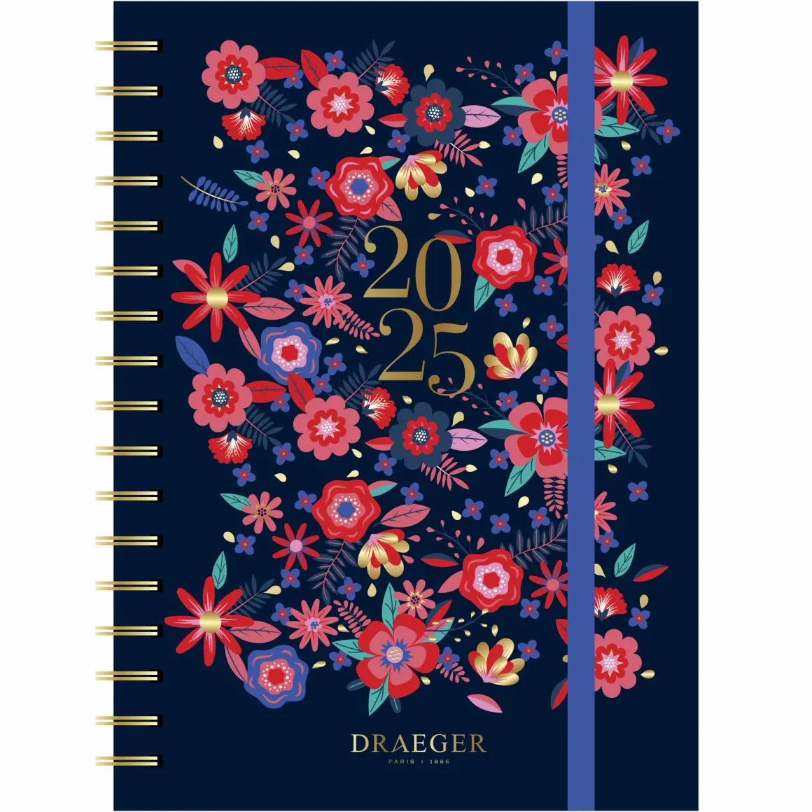 Agendas|Semainiers*Draeger Paris Agenda semainier 2024-2025 13x18 cm - Floral