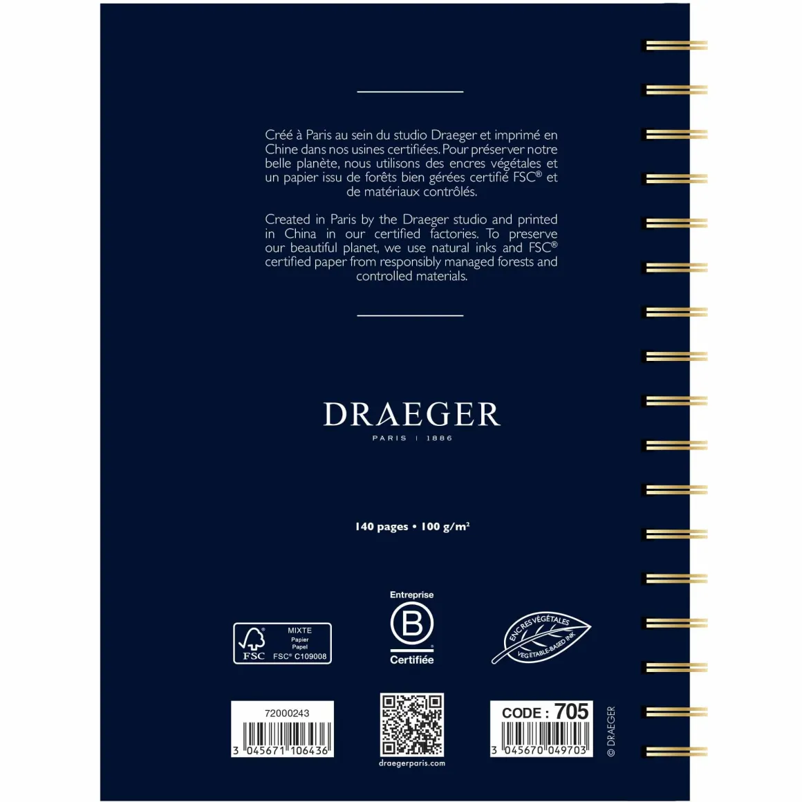 Agendas|Semainiers*Draeger Paris Agenda semainier 2024-2025 13x18 cm - Floral