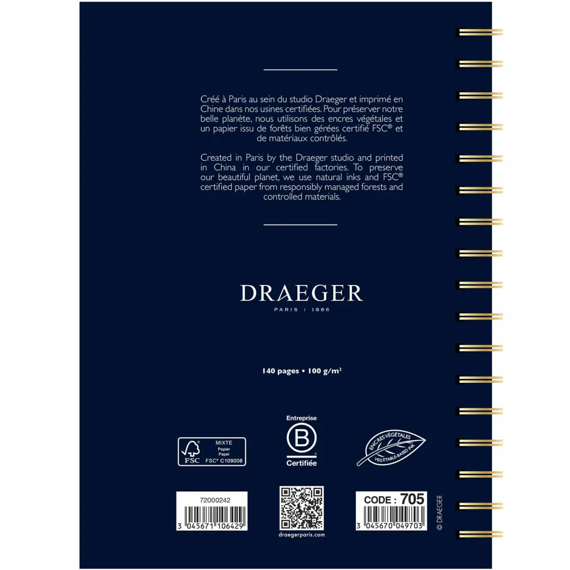 Semainiers|Agendas*Draeger Paris Agenda semainier 2024-2025 13x18 cm - Géométrique