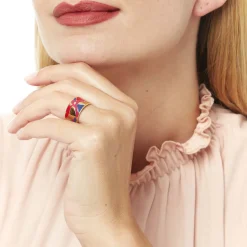 Bagues*Draeger Paris Bague Email RIO Fleurs