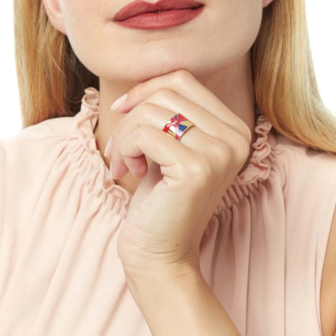 Bagues*Draeger Paris Bague Email RIO Fleurs