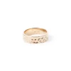Bagues*Draeger Paris Bague large martelée - plaqué or