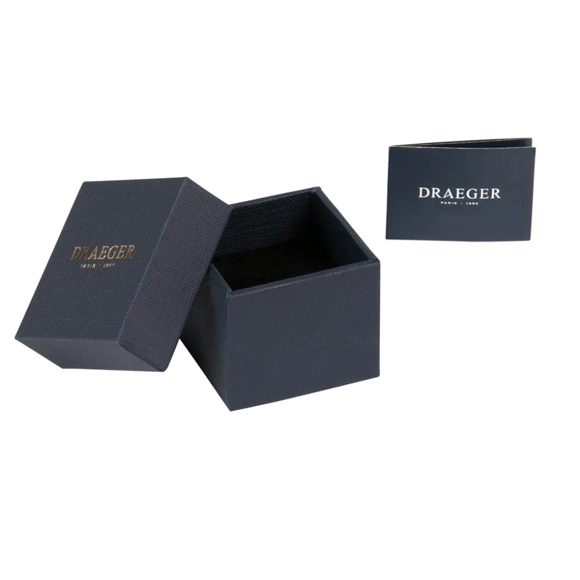 Bagues*Draeger Paris Bague Ovale Email Duo Noir et Doré