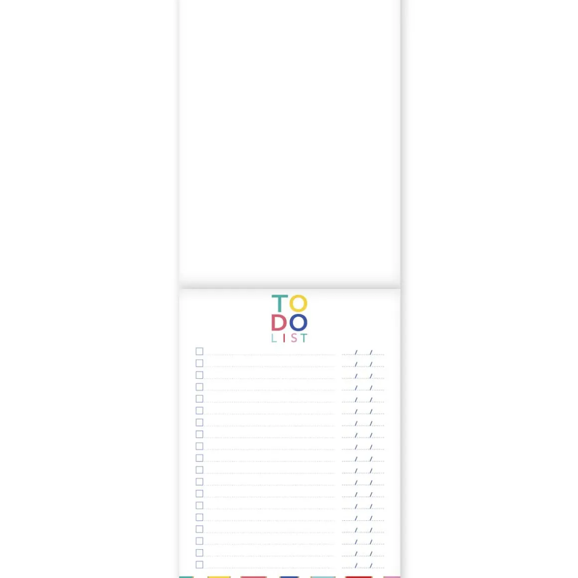 Organiseurs*Draeger Paris Bloc-notes To do list - 13x18 cm - 100 pages - Rayures multicolores