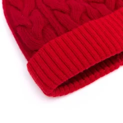 Bonnets*Draeger Paris Bonnet Bicolore Avec Pompon en Laine