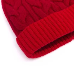 Bonnets*Draeger Paris Bonnet Bicolore Avec Pompon en Laine