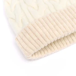 Bonnets*Draeger Paris Bonnet Bicolore Avec Pompon en Laine