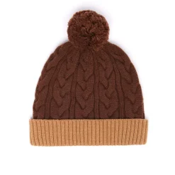 Bonnets*Draeger Paris Bonnet Bicolore Avec Pompon en Laine