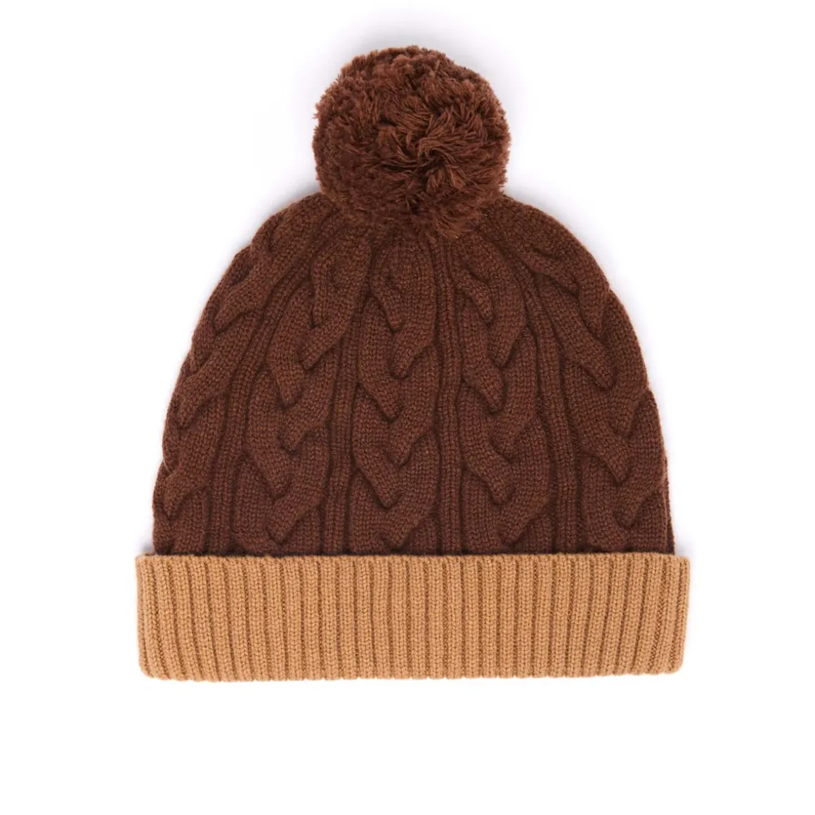 Bonnets*Draeger Paris Bonnet Bicolore Avec Pompon en Laine