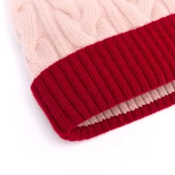 Bonnets*Draeger Paris Bonnet Bicolore Avec Pompon en Laine