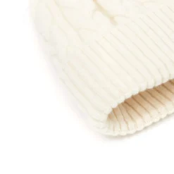 Bonnets*Draeger Paris Bonnet Torsades Crème - Femme - Taille unique