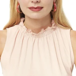 Boucles D'oreilles*Draeger Paris Boucles d'Oreilles Créoles Rio Rouge Fuchsia