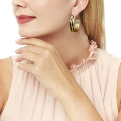 Boucles D'oreilles*Draeger Paris Boucles d'Oreilles Créoles Cocktail Vague