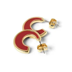 Boucles D'oreilles*Draeger Paris Boucles d'Oreilles Créoles Email Epice