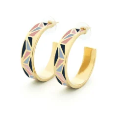 Boucles D'oreilles*Draeger Paris Boucles d'Oreilles Email - Plusieurs Coloris