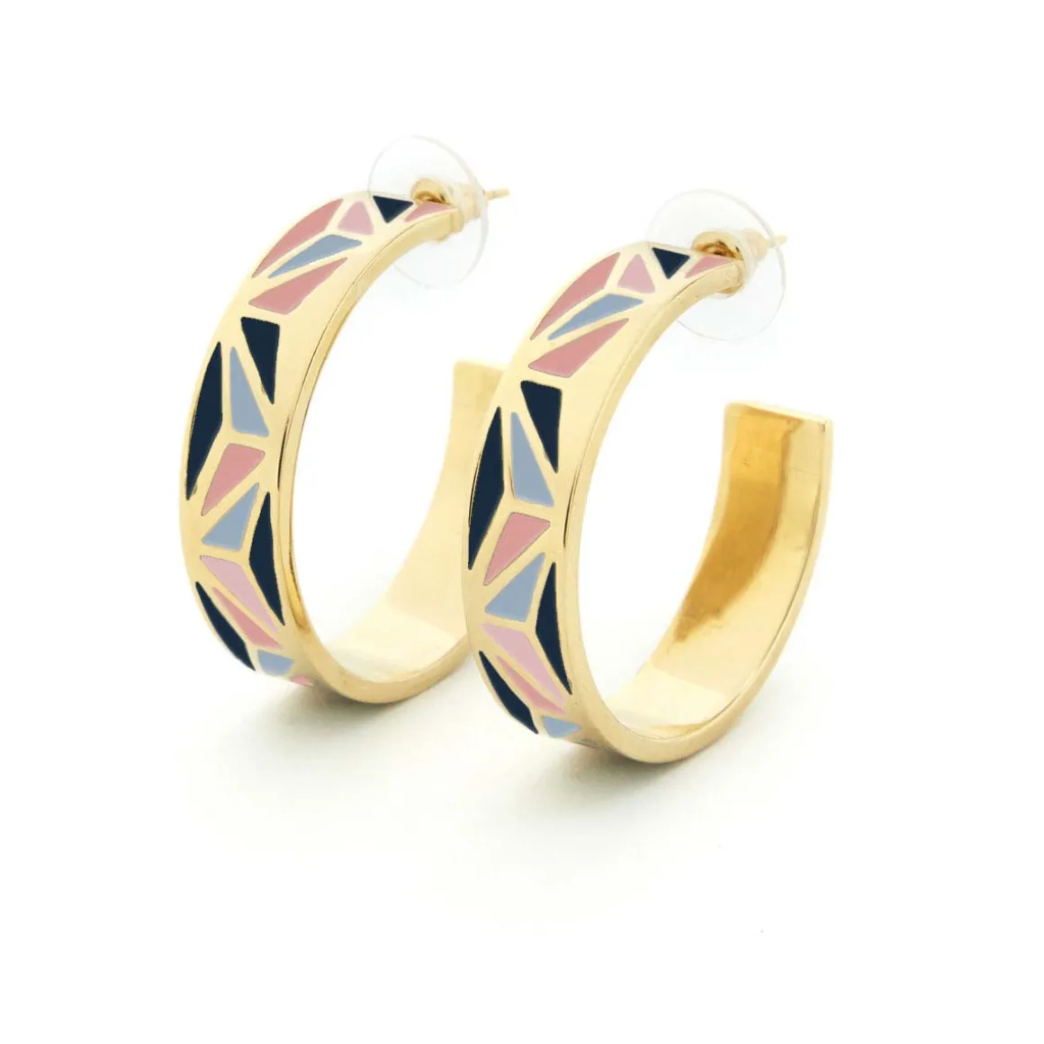 Boucles D'oreilles*Draeger Paris Boucles d'Oreilles Email - Plusieurs Coloris