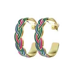 Boucles D'oreilles*Draeger Paris Boucles d'Oreilles Email Tokyo Tressées - Plusieurs Coloris