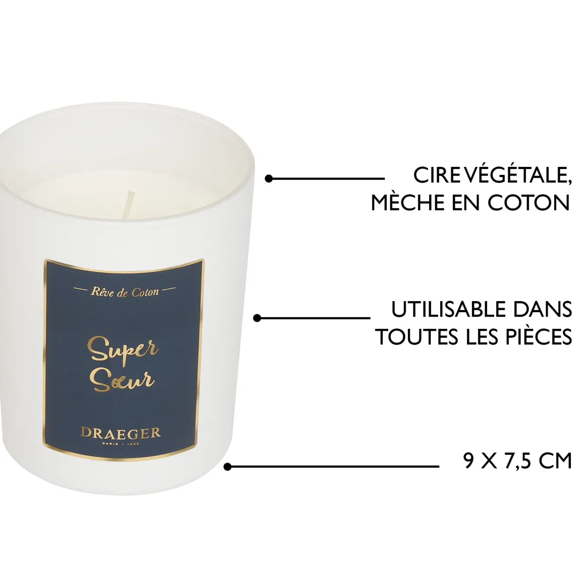 Bougies & Photophores*Draeger Paris Bougie cadeau - Super Sœur