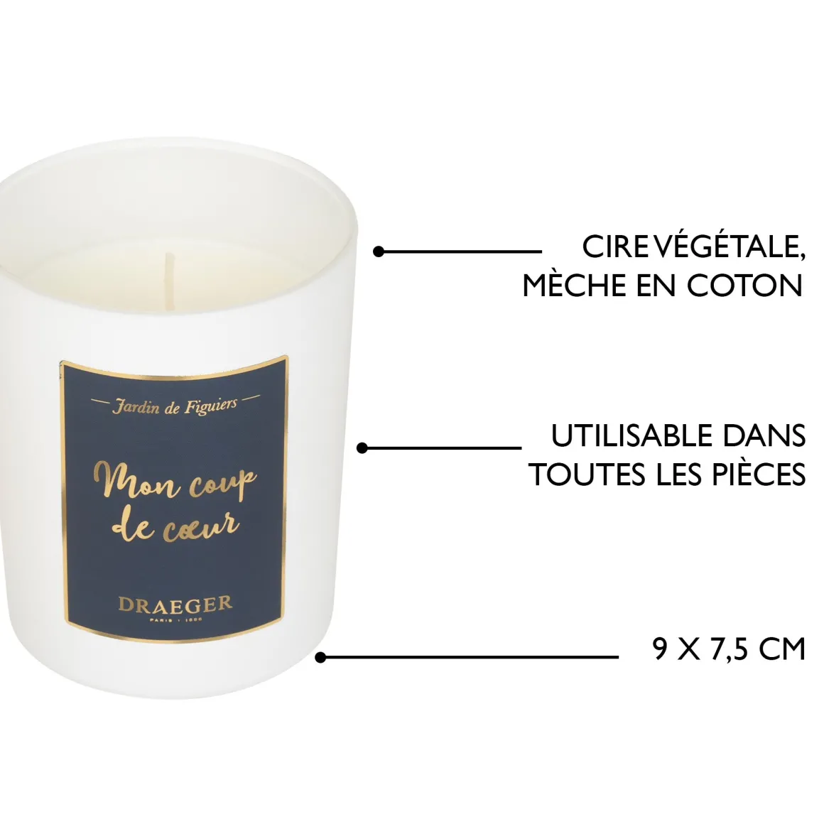 Bougies & Photophores*Draeger Paris Bougie cadeau amour