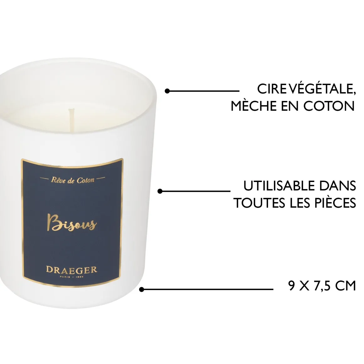 Bougies & Photophores*Draeger Paris Bougie cadeau amour