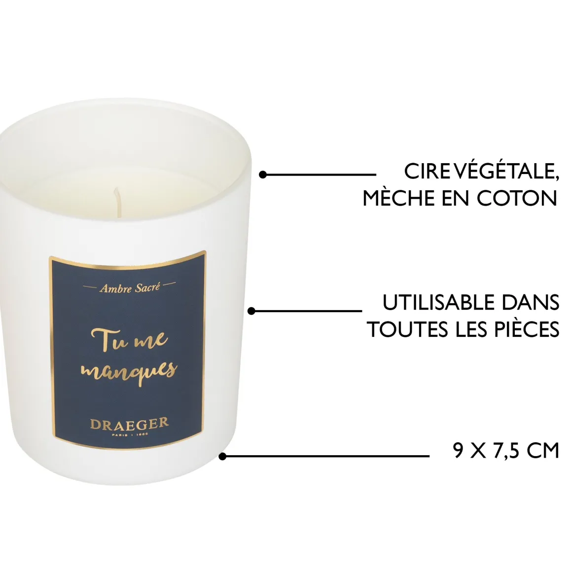 Bougies & Photophores*Draeger Paris Bougie cadeau amour