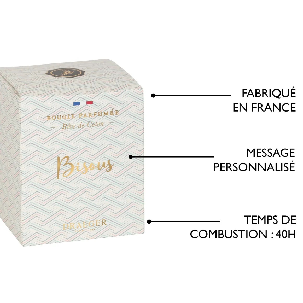 Bougies & Photophores*Draeger Paris Bougie cadeau amour