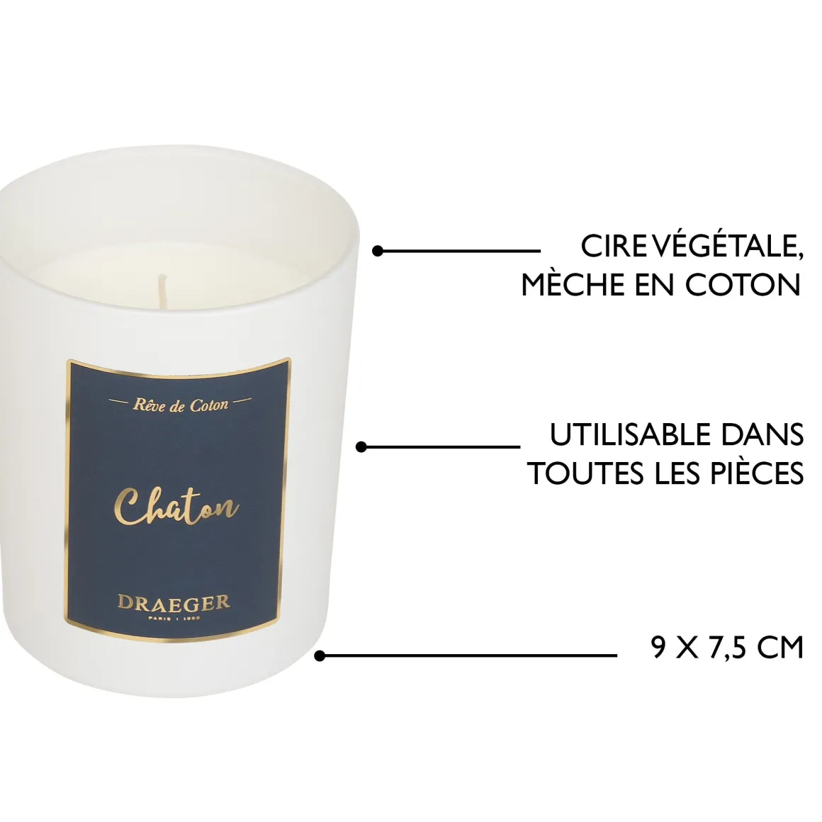 Bougies & Photophores*Draeger Paris Bougie cadeau amour