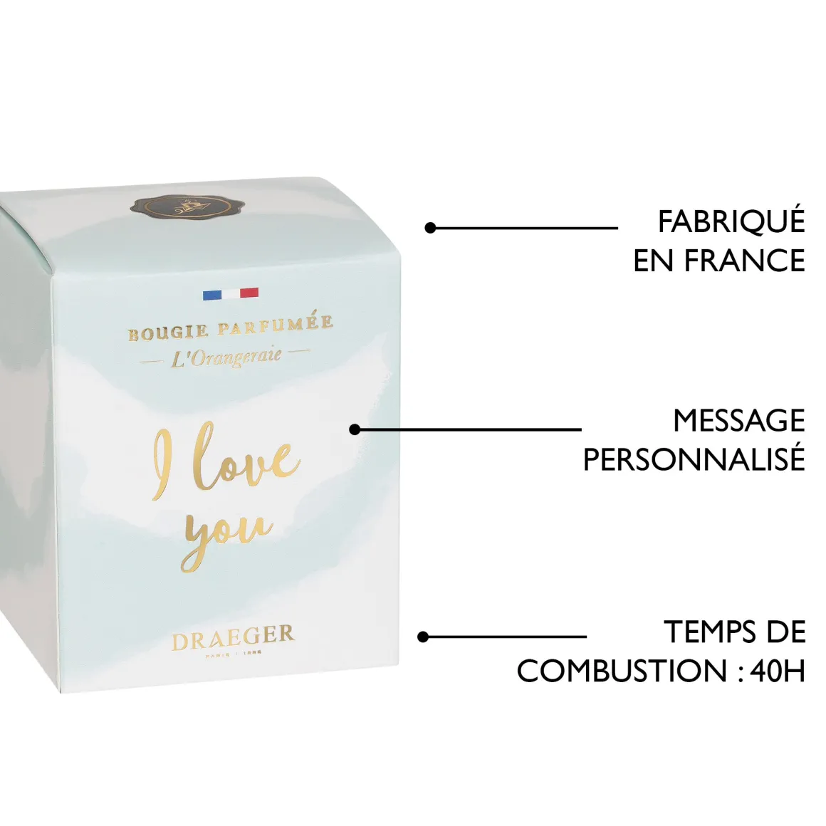 Bougies & Photophores*Draeger Paris Bougie cadeau amour