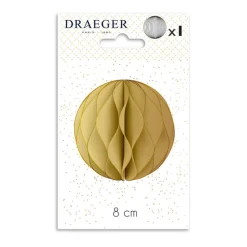 Décorations De Table*Draeger Paris Boule en Nids d'abeille réutilisable - Spécial Réveillon - 8x14 cm