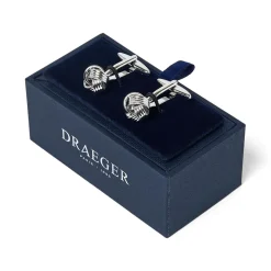 Boutons De Manchette*Draeger Paris Boutons de manchette noeud argenté
