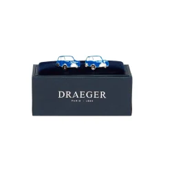 Boutons De Manchette*Draeger Paris Boutons de manchettes - Voiture - Bleu - Homme