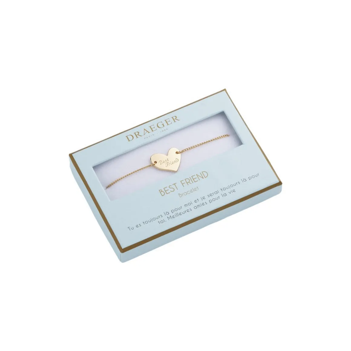 Bracelets À Message|Bracelets*Draeger Paris Bracelet Coeur Best Friend Pastel Chic
