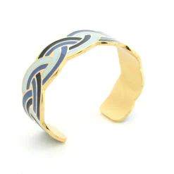 Bracelets*Draeger Paris Bracelet Jonc émail Tokyo tressé - Bleu