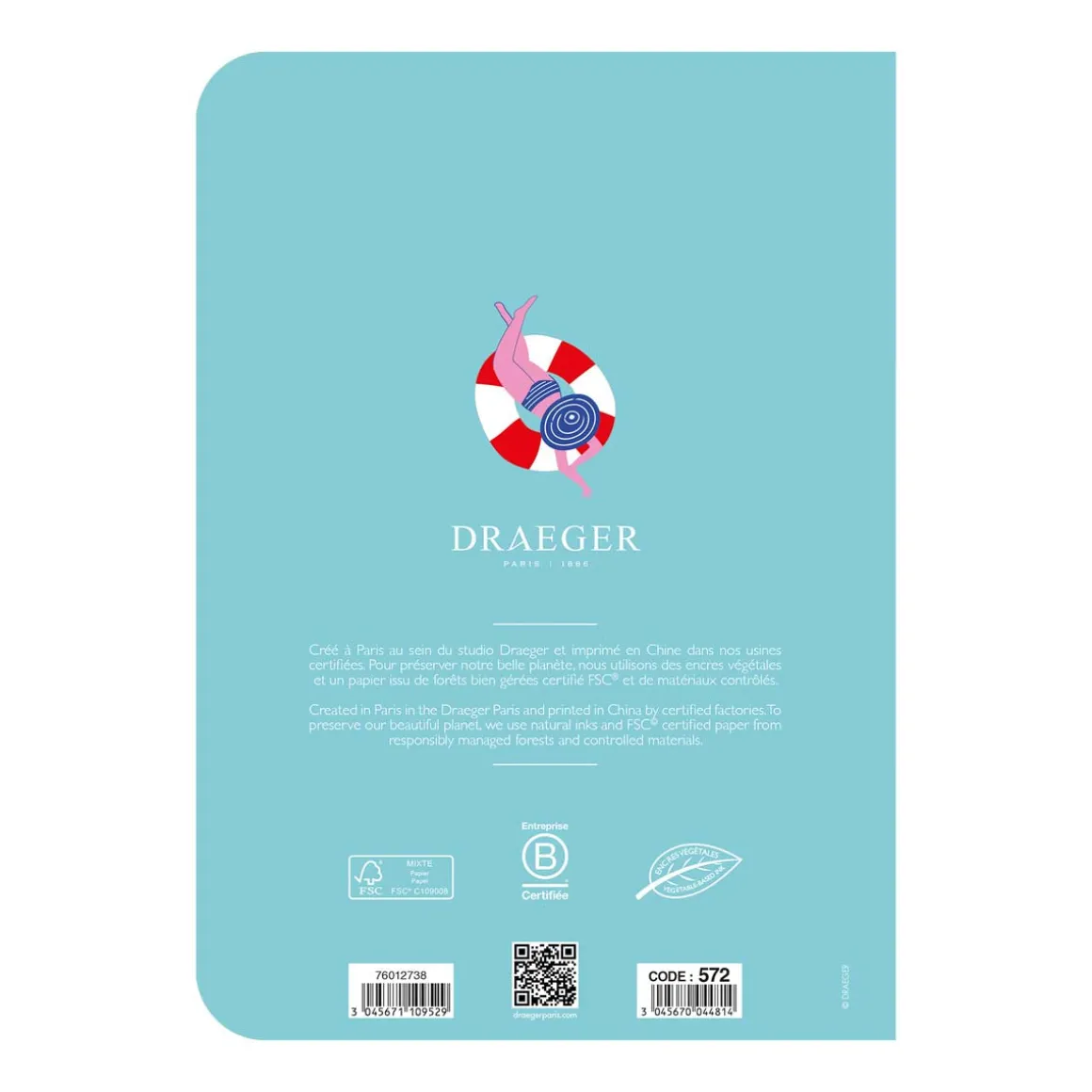 Carnets & Blocs-notes*Draeger Paris Cahier Family Pop - Plusieurs Motifs