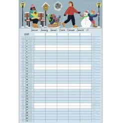 Organiseurs|Calendriers*Draeger Paris Calendrier familial 2024-2025 - 28,5x28 cm - L'organise tout