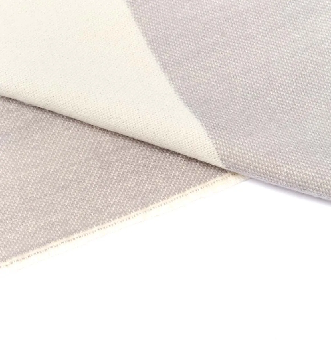 Foulards & Capes*Draeger Paris Cape Bicolore d'Hiver - Ivoire et Grise