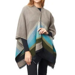 Foulards & Capes*Draeger Paris Cape Femme - Imprimé vague - 120 cm x 145 cm